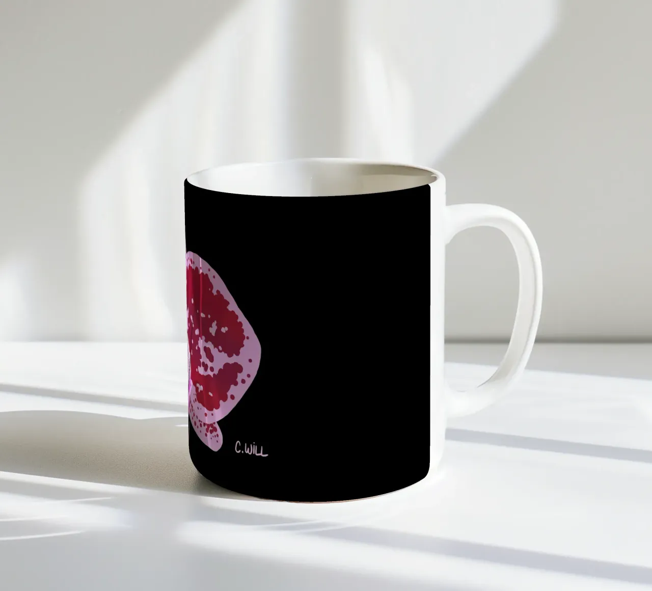 Gatto orchidea tazza in ceramica da C.WILL