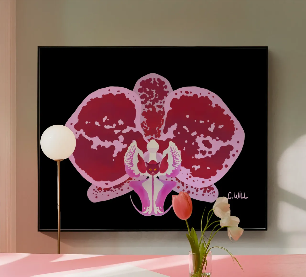 Cat orchid plexiglass da C.WILL