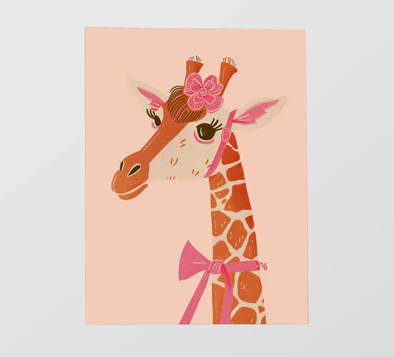Giraffa glamour con fiocco telo in pvc da DaarbyN