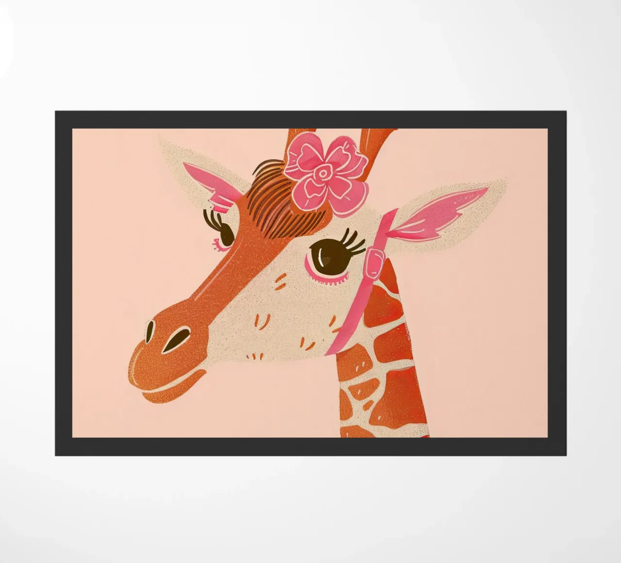 Giraffa glamour con fiocco zerbino da DaarbyN