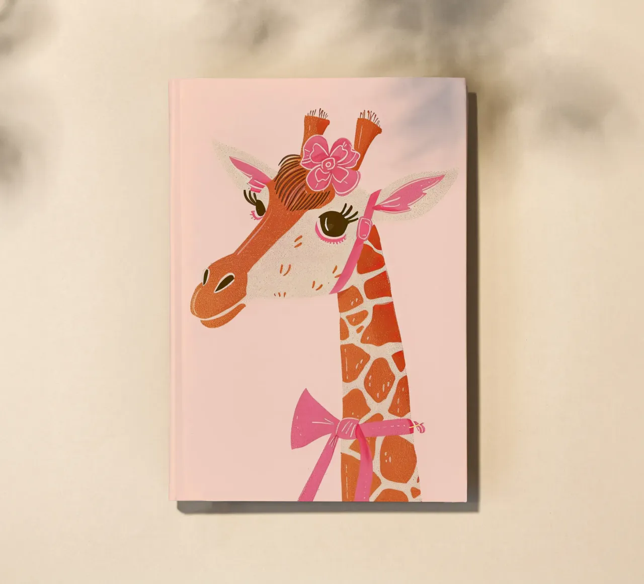 Glamorous Giraffe with a Bow notebook by DaarbyN