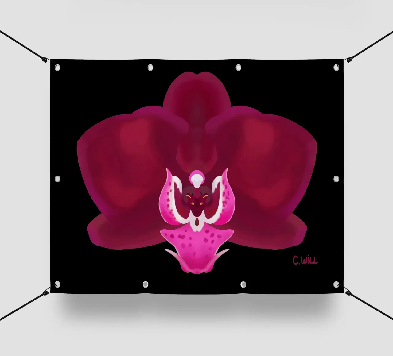 Orchidea pantera telo in pvc da C.WILL