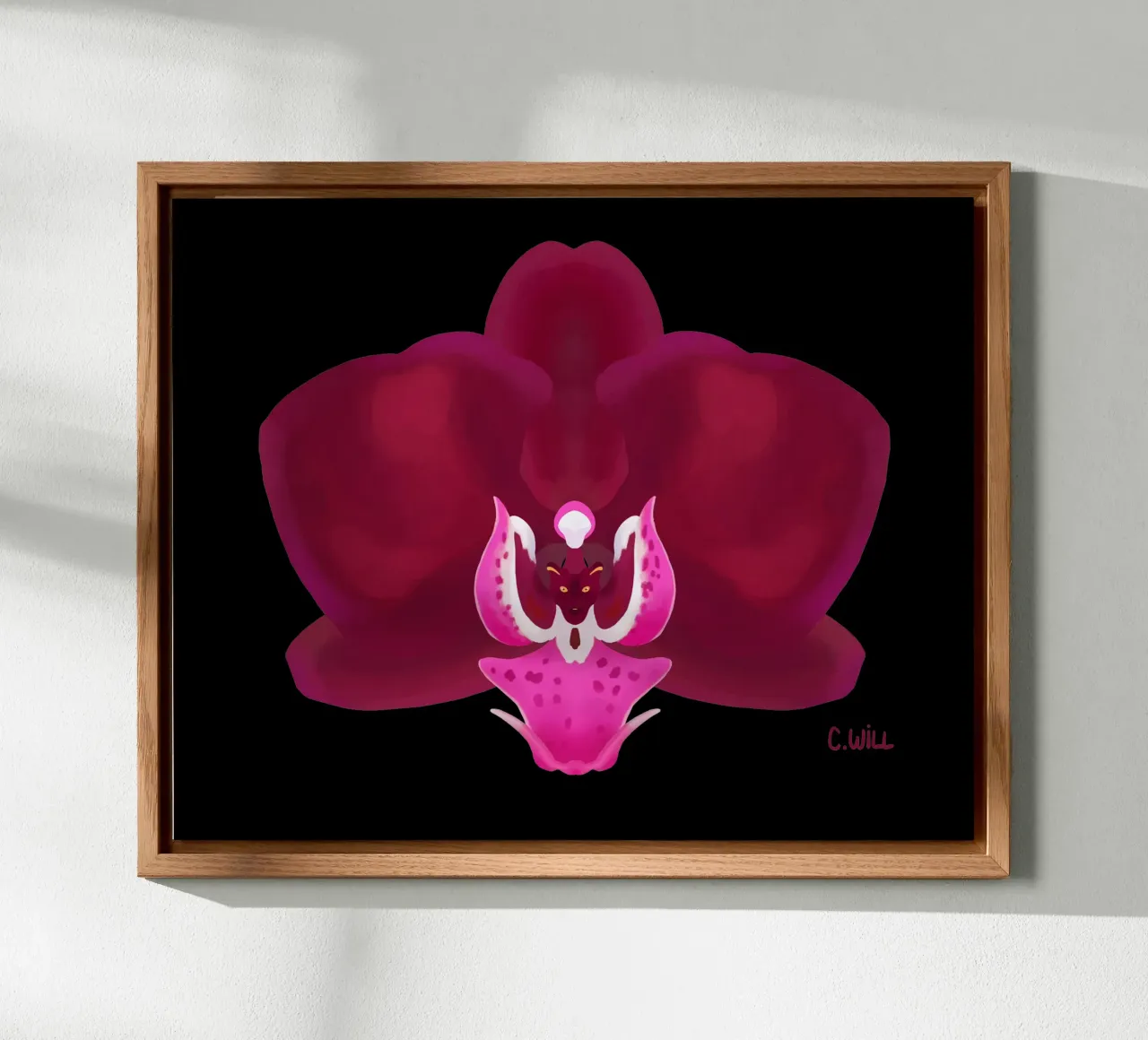 Orchidea pantera alluminio dibond da C.WILL