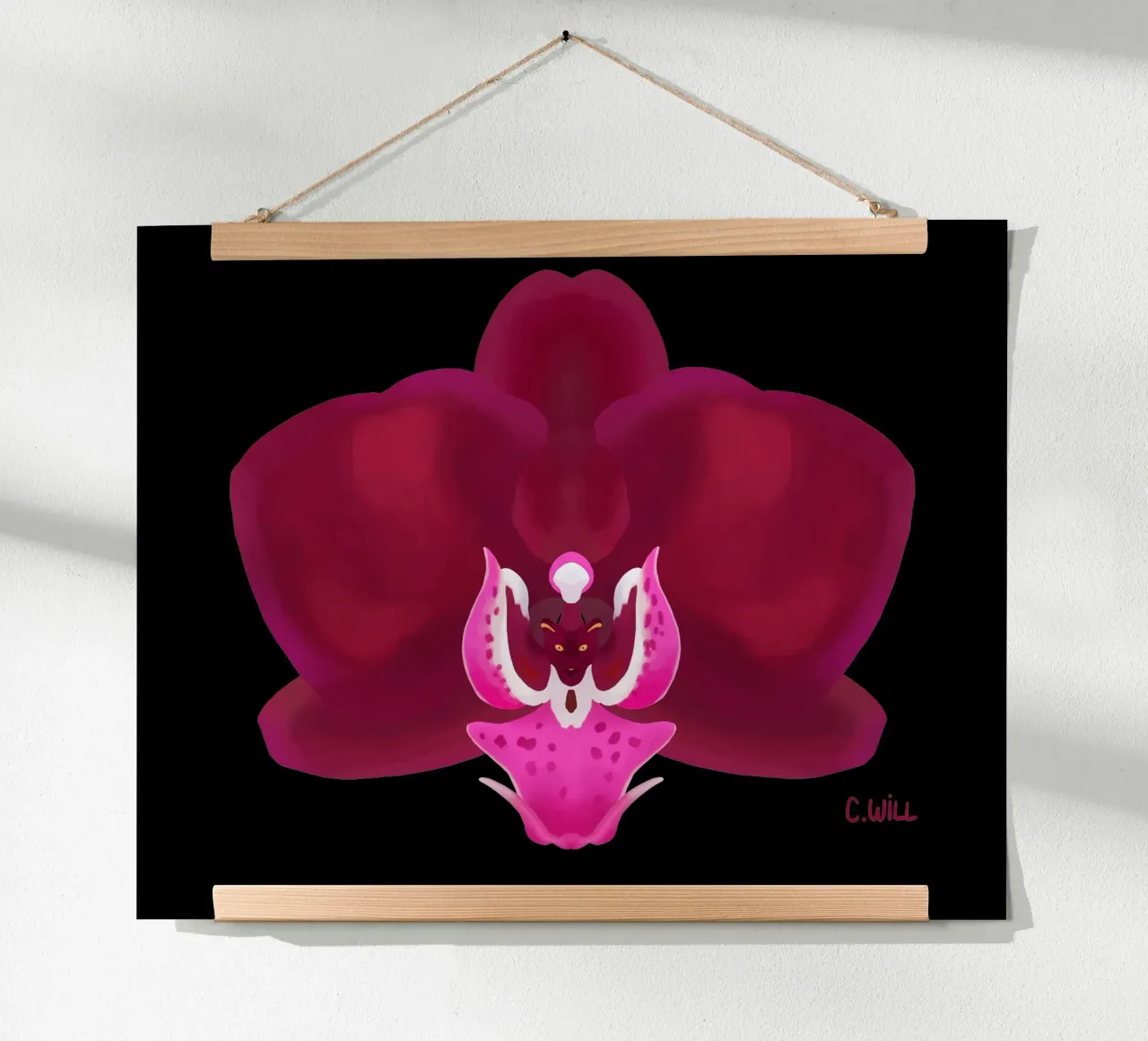 Orchidea pantera carta hahnemühle da C.WILL