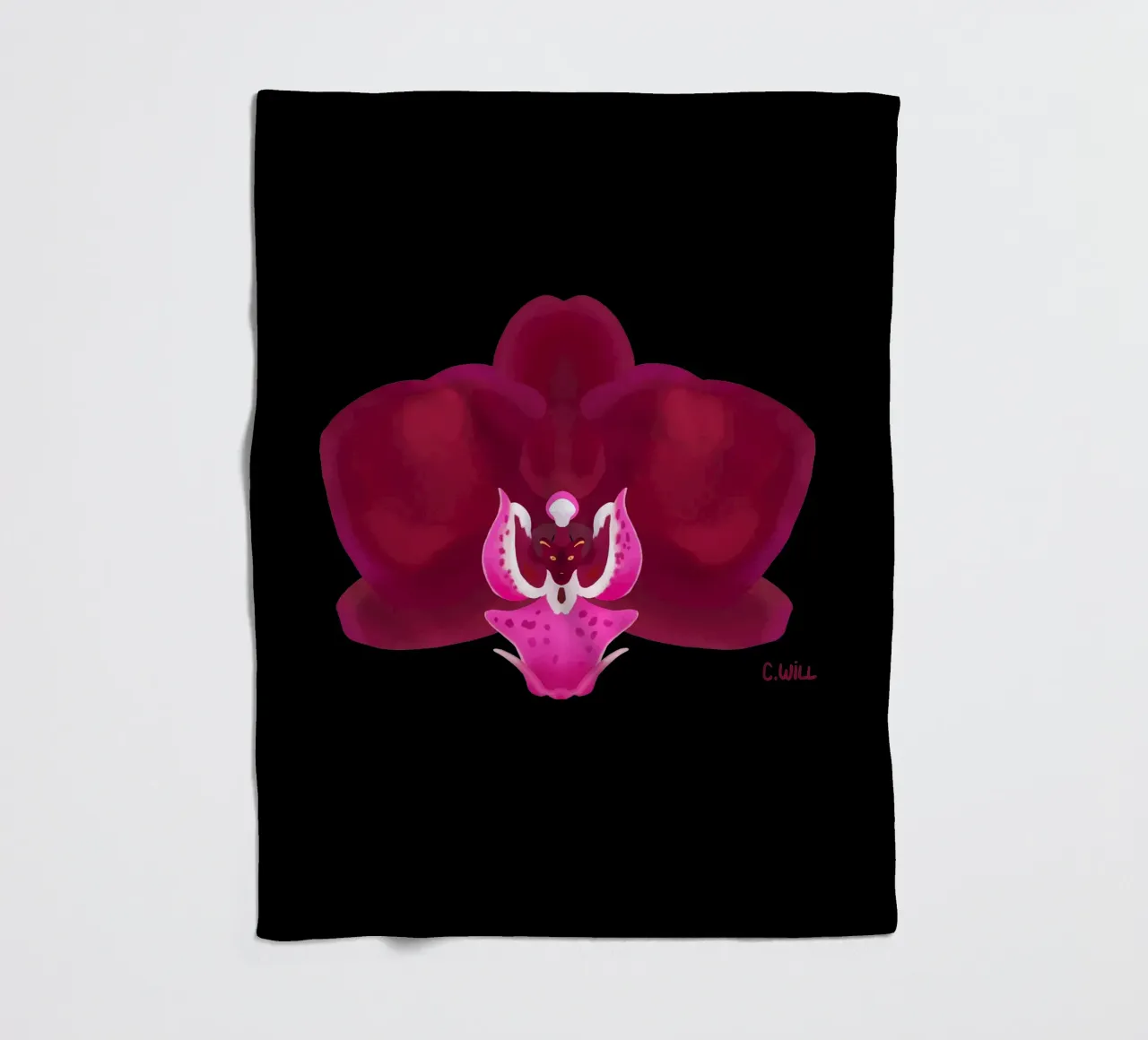 Orchidea pantera coperta in pile da C.WILL