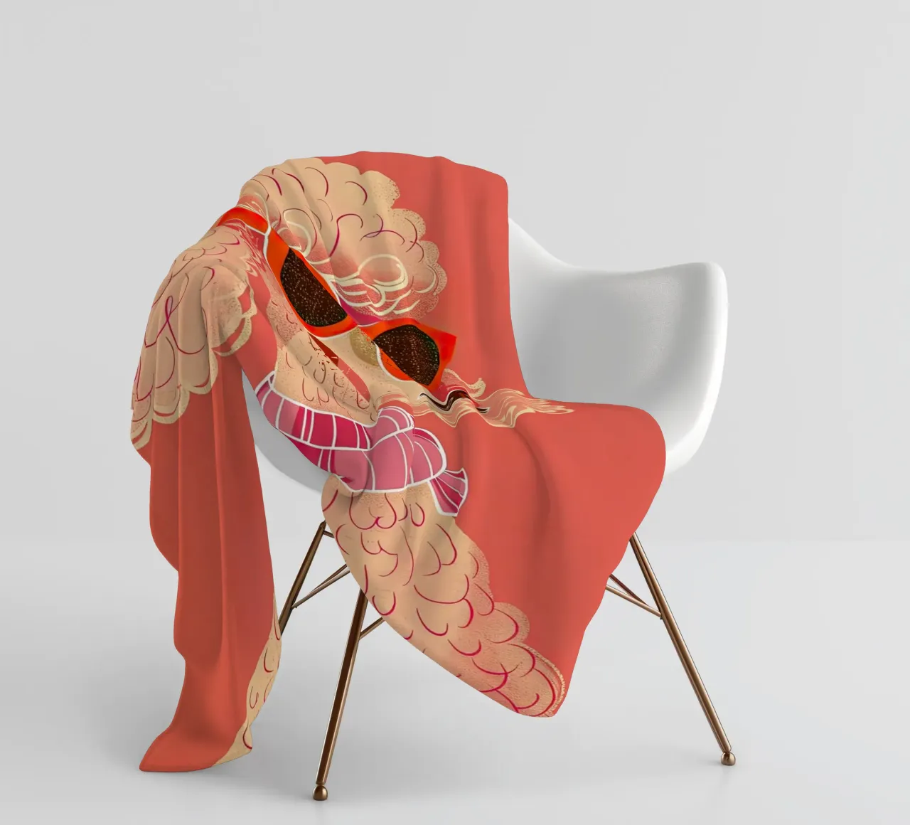 Barboncino retrò glamour coperta in pile da DaarbyN