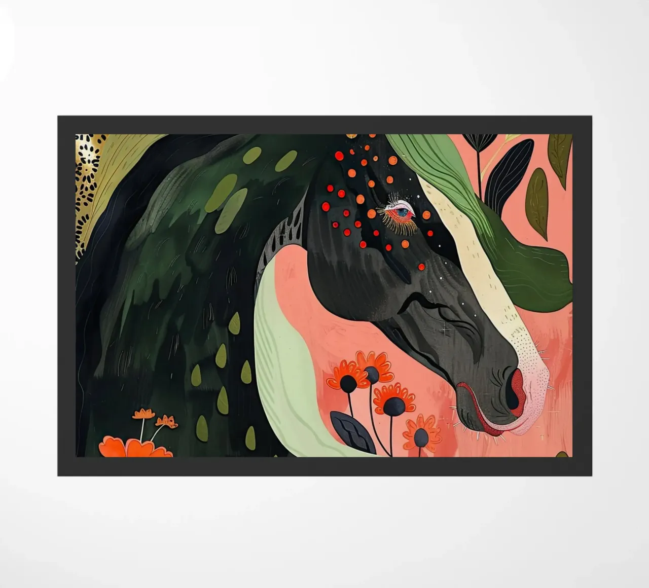 Cavallo in fiore zerbino da DaarbyN