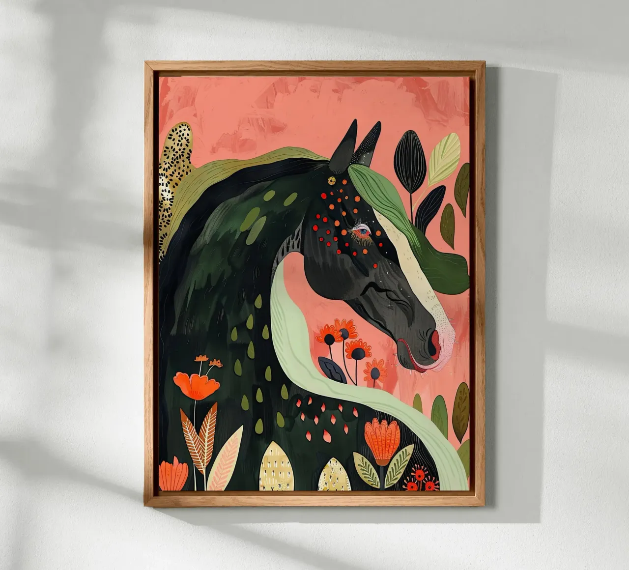Cavallo in fiore alluminio dibond da DaarbyN