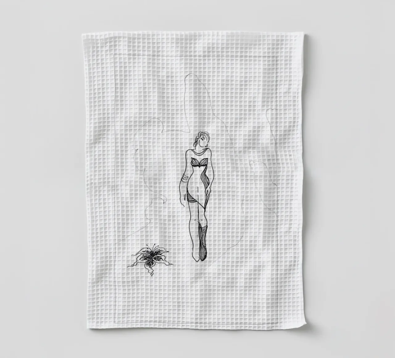 Three Graces: Modern Sexyness (mit Hintergrund) tea towel by thegirlcalledlonging