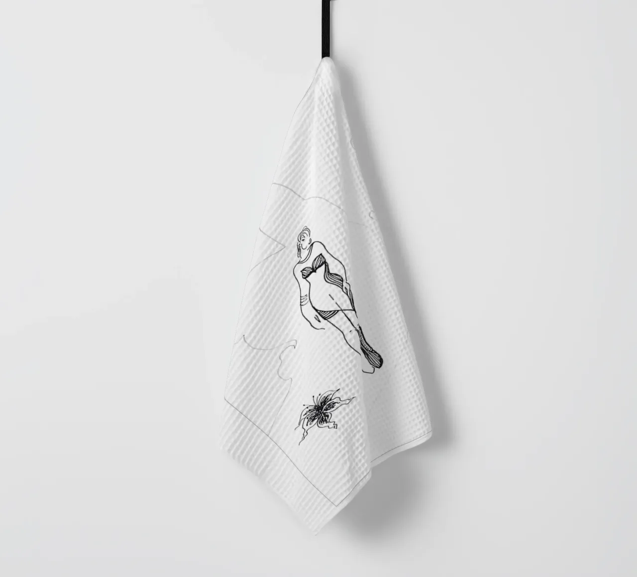 Three Graces: Modern Sexyness (mit Hintergrund) tea towel by thegirlcalledlonging