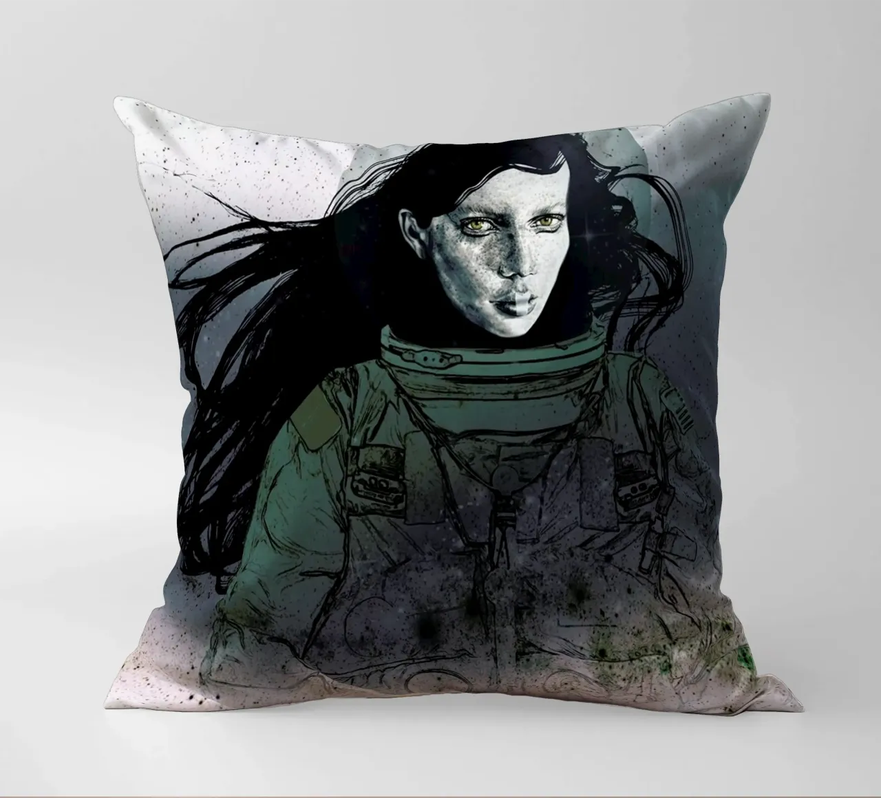 Astronaut 2 cuscino da Agnes KR Patience