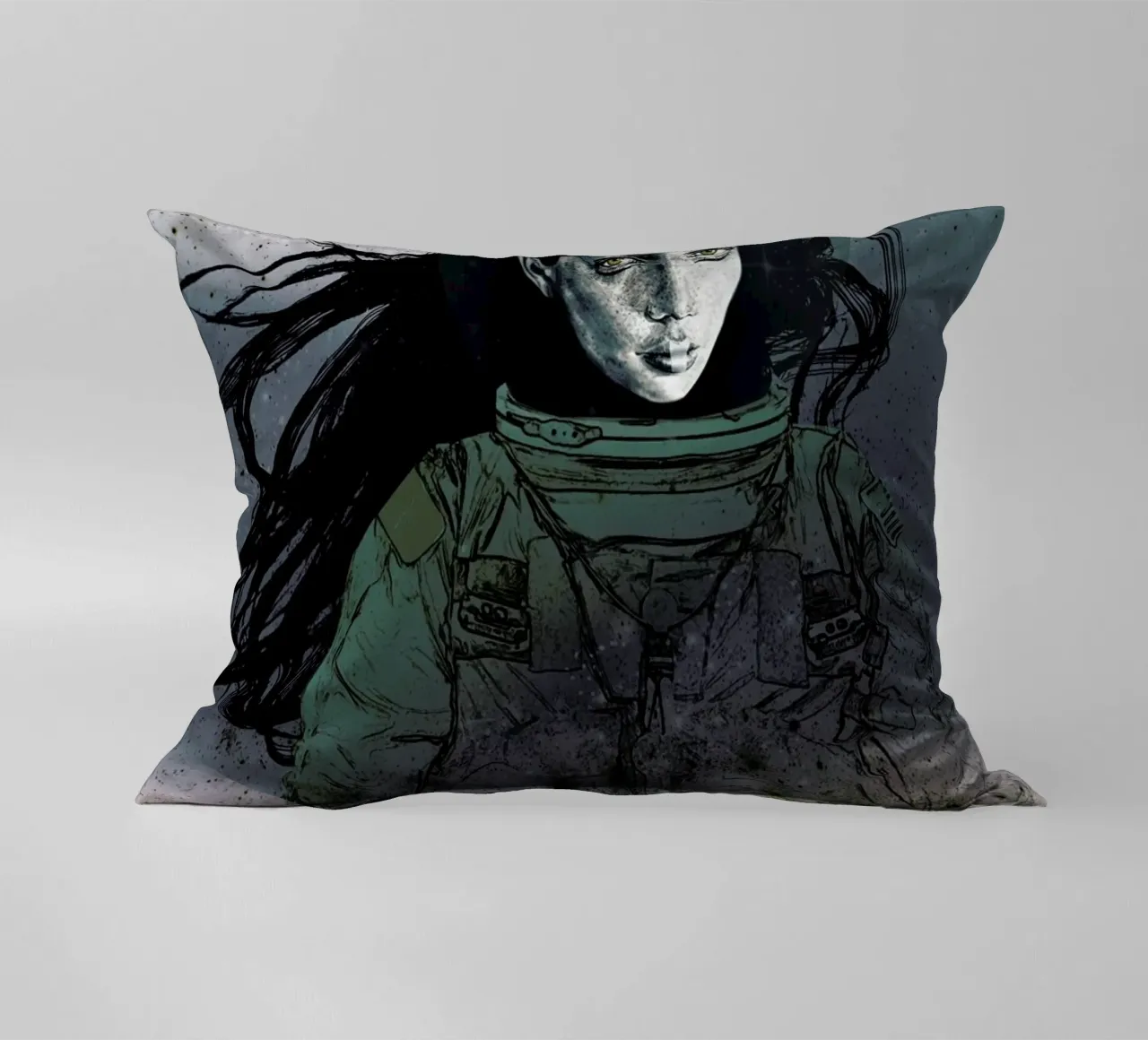 Astronaut 2 cuscino da Agnes KR Patience