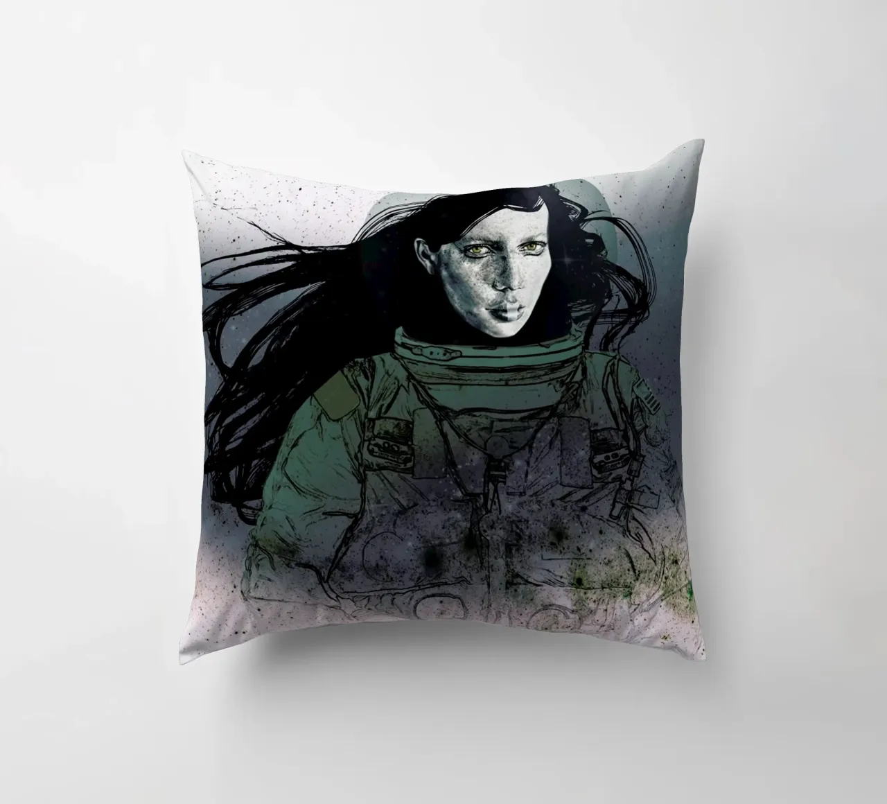 Astronaut 2 cuscino da Agnes KR Patience