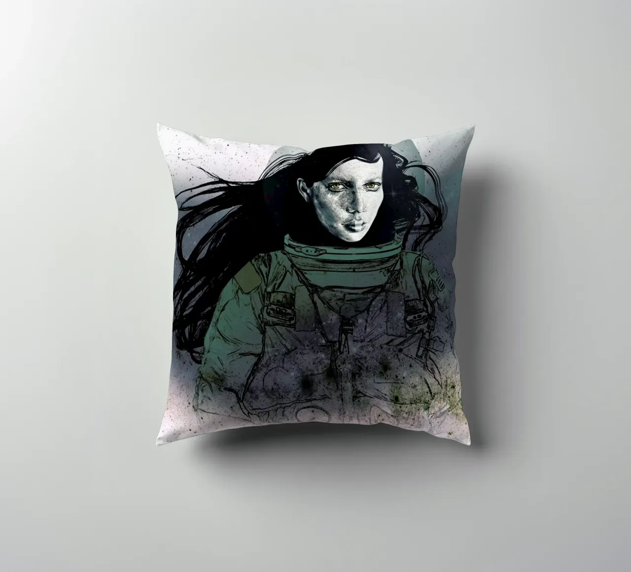 Astronaut 2 cuscino da Agnes KR Patience