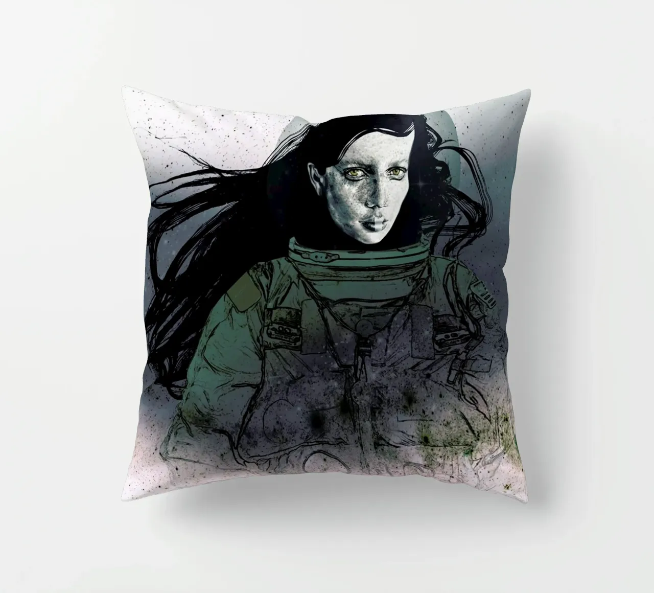 Astronaut 2 cuscino da Agnes KR Patience
