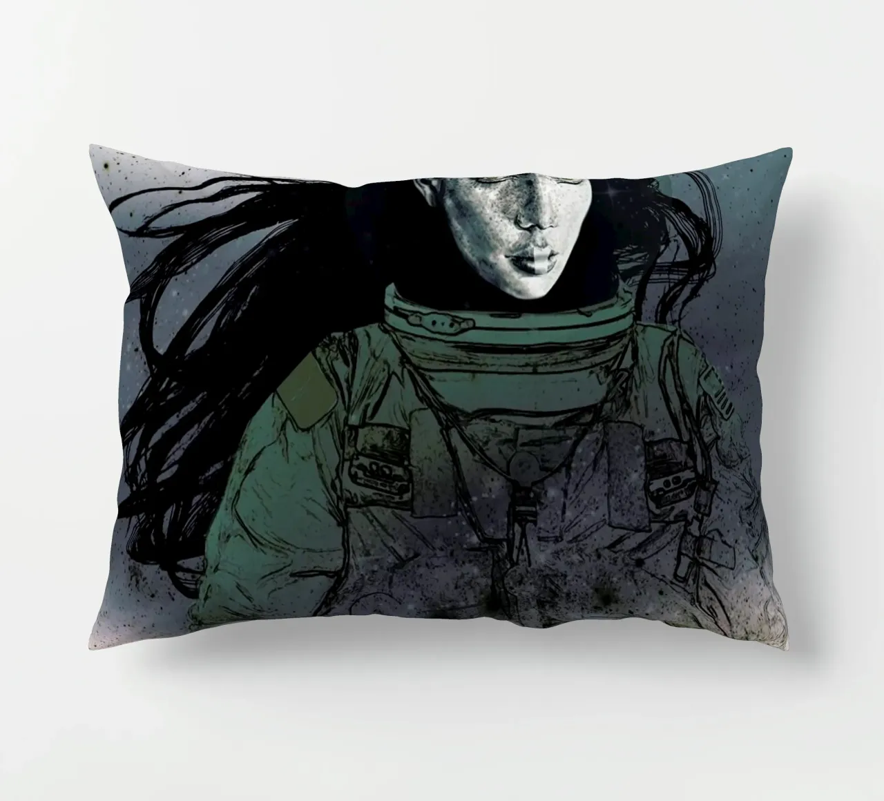 Astronaut 2 cuscino da Agnes KR Patience