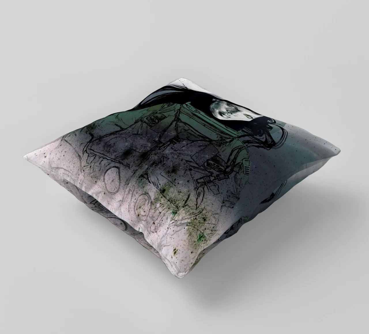 Astronaut 2 cuscino da Agnes KR Patience
