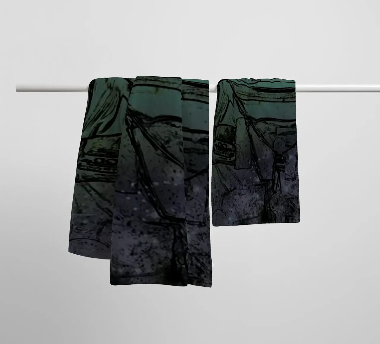 Astronaut 2 asciugamano da bagno da Agnes KR Patience