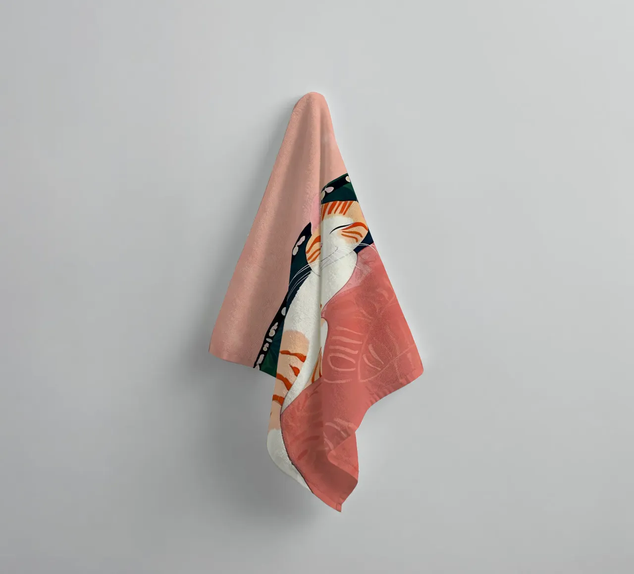 Kattenluier badhanddoek van DaarbyN