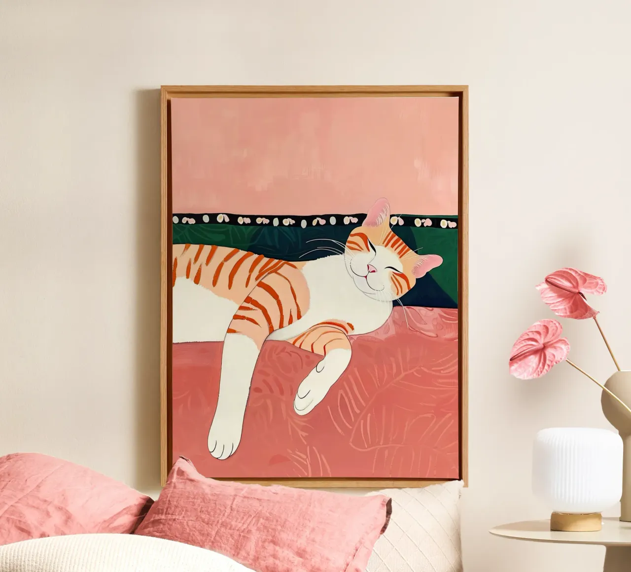 Cat Nap canvas by DaarbyN