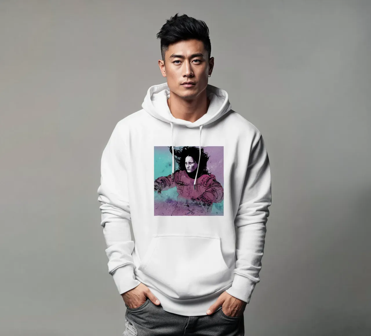 Astronaut 3 felpa con cappuccio da Agnes KR Patience