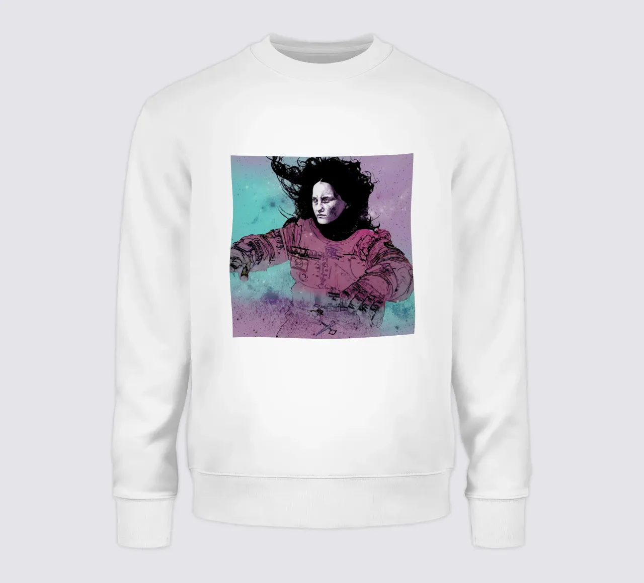 Astronaut 3 sweatshirt van Agnes KR Patience