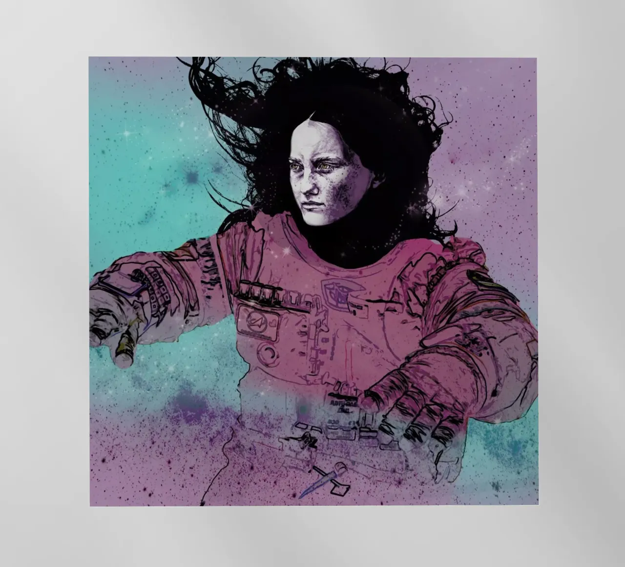 Astronaut 3 pellicola backlit da Agnes KR Patience
