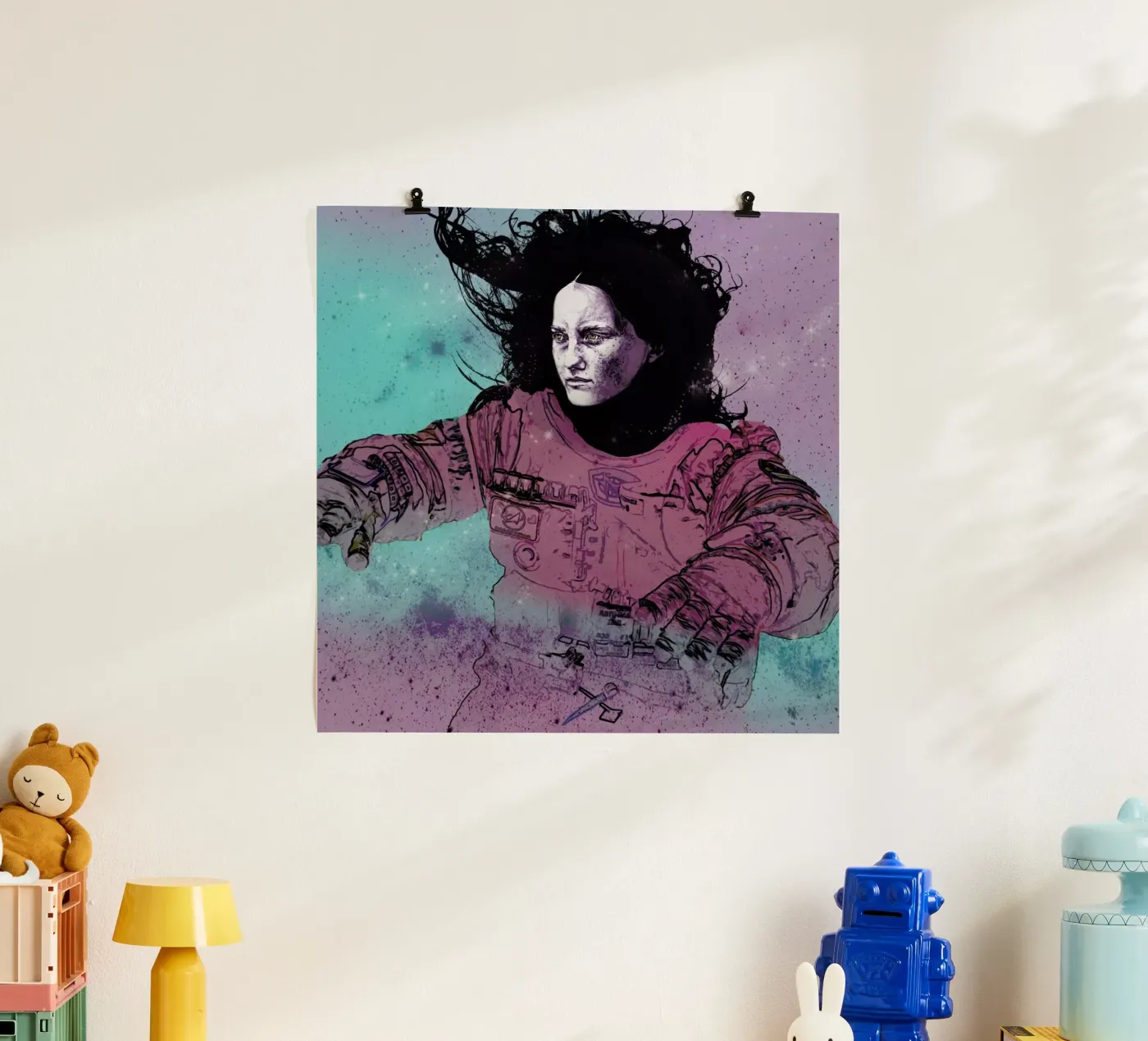 Astronaut 3 poster by Agnes KR Patience