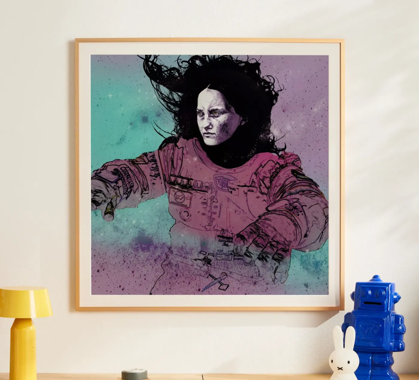 Astronaut 3 poster by Agnes KR Patience