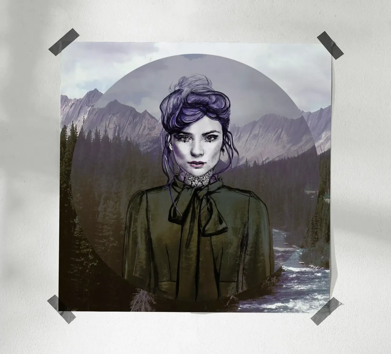 Purple Sky poster da Agnes KR Patience