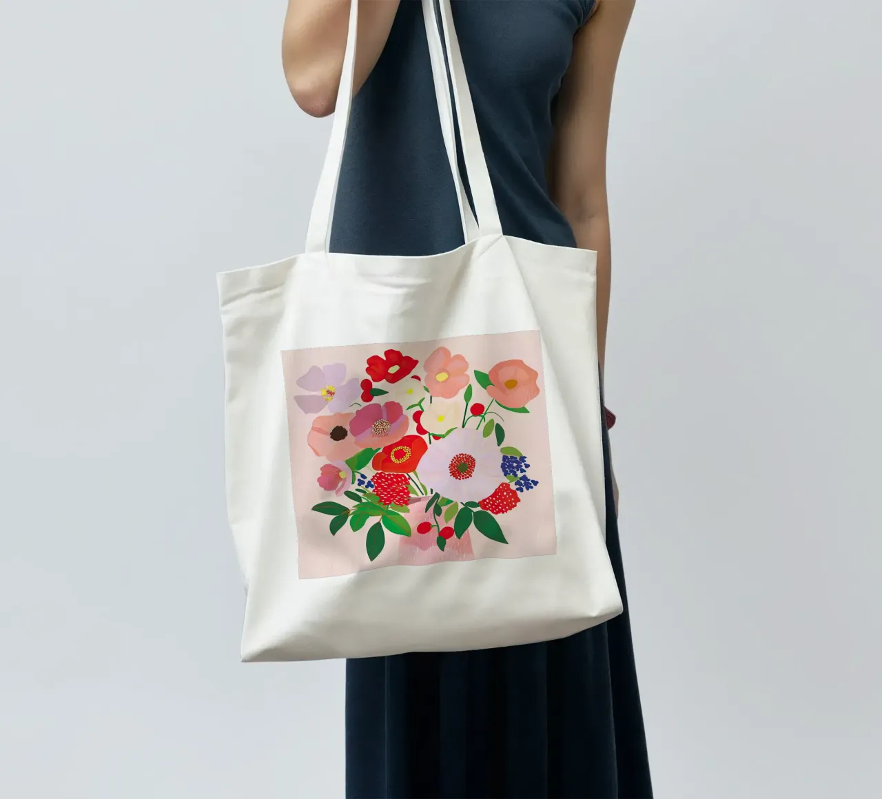 Gioia in fiore borsa in juta da DaarbyN