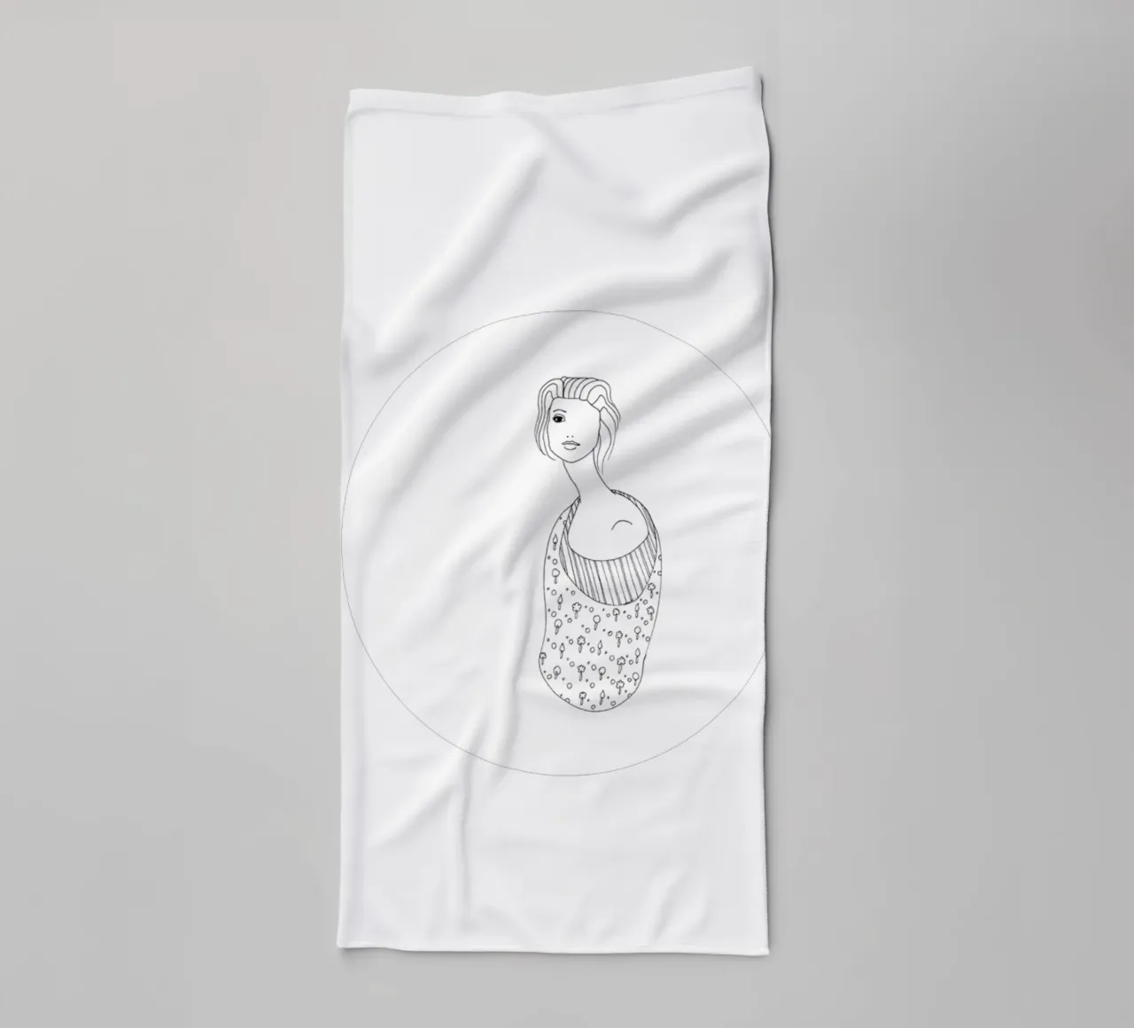 Das Mädchen namens Sehnsucht (mit Hintergrund) towel by thegirlcalledlonging