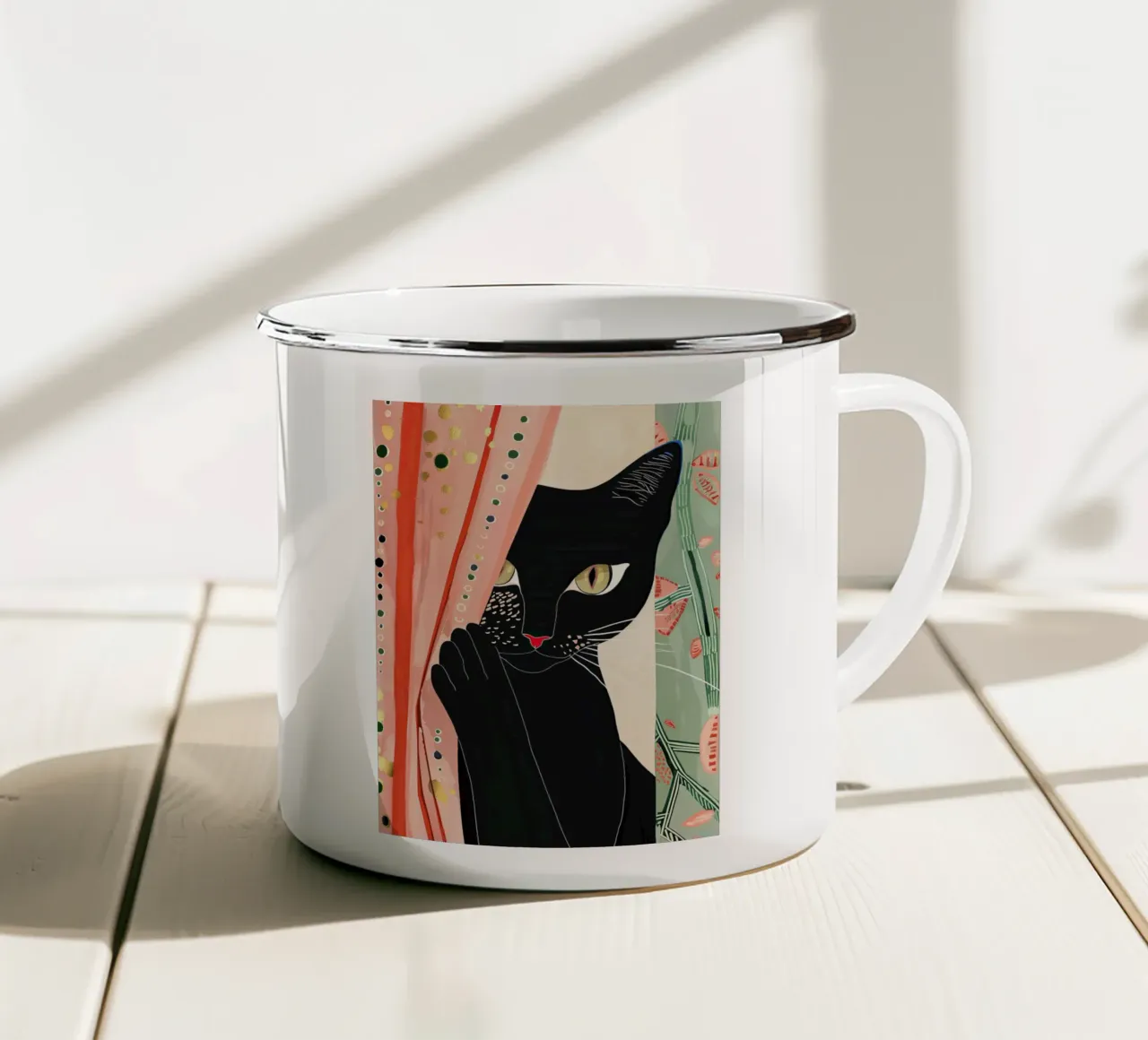 Dietro il sipario tazza in smalto da DaarbyN