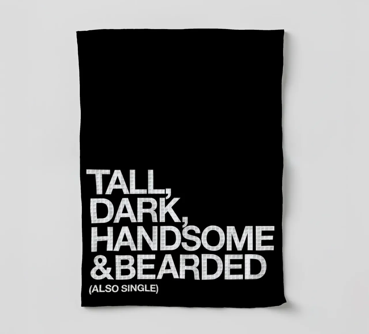 Tall Dark tea towel by Studio One