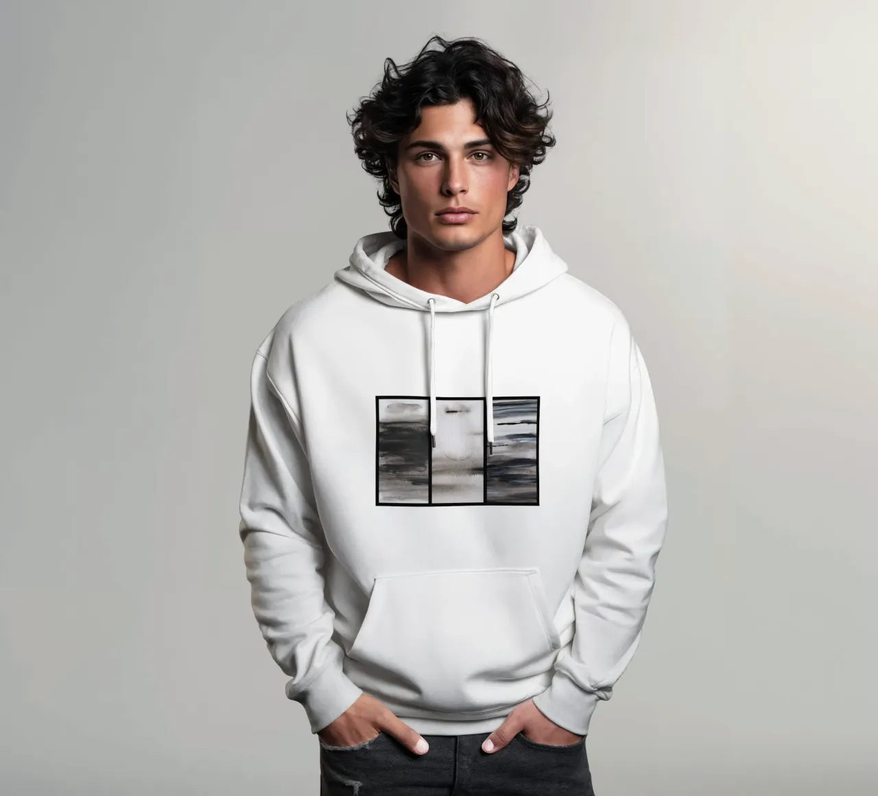 Chocolate Triptychon felpa con cappuccio da thegirlcalledlonging