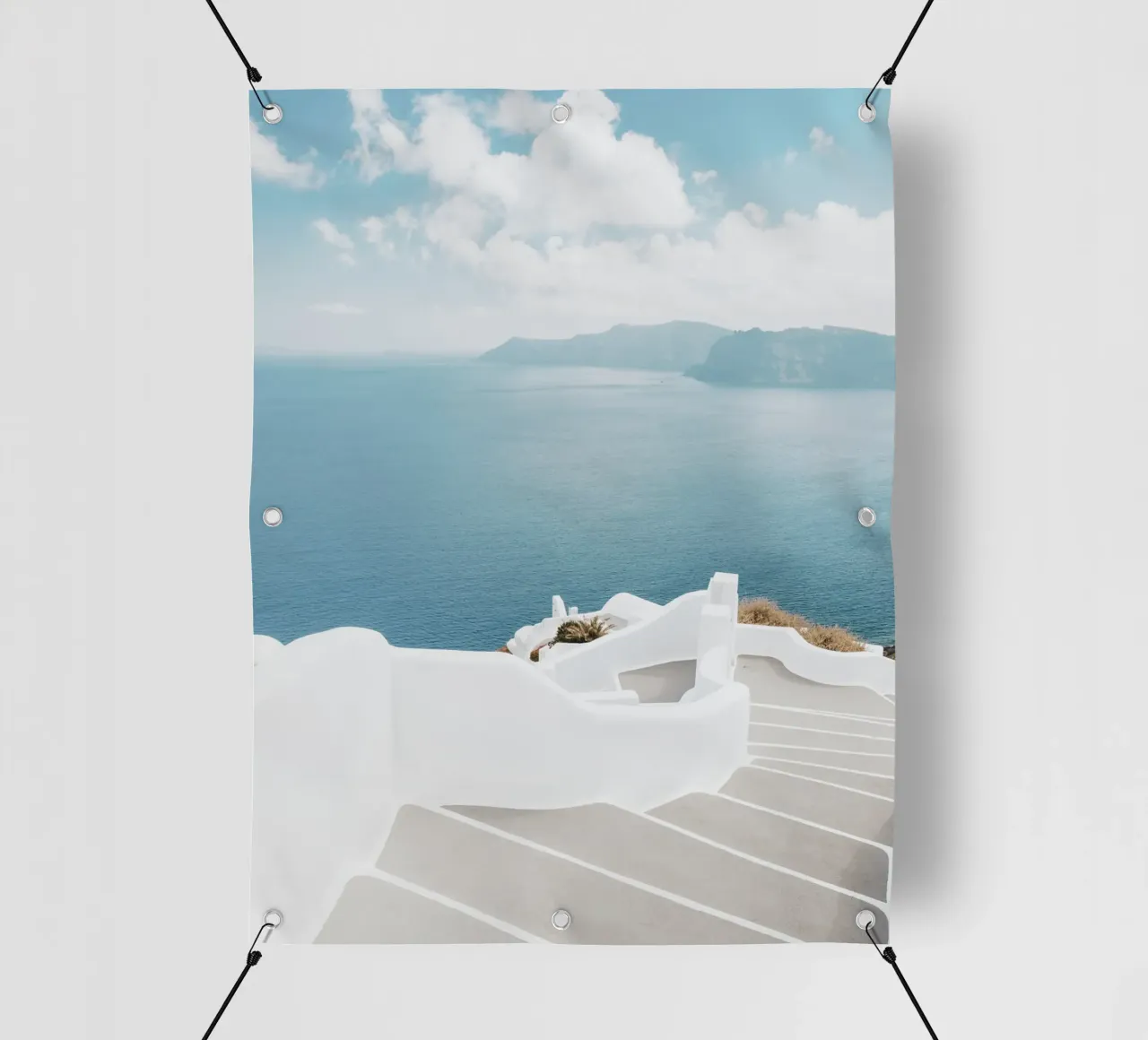 Santorin Griechenland, Griechische Inseln, Reisedruck, Europa Foto PVC Plane von TheTravelClub