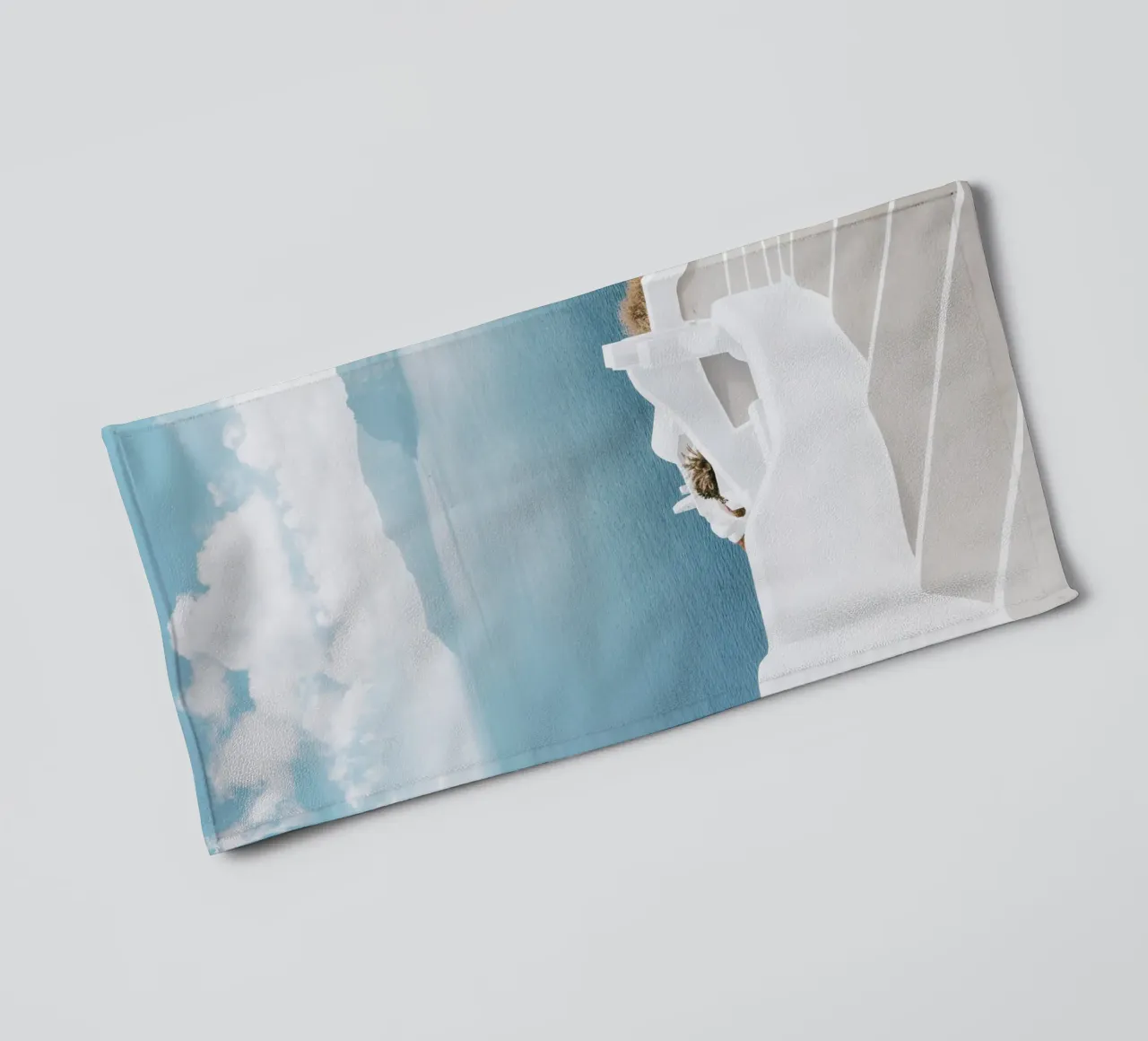 Santorini Greece, Greek Islands, Travel Print, Europe Photo towel by TheTravelClub