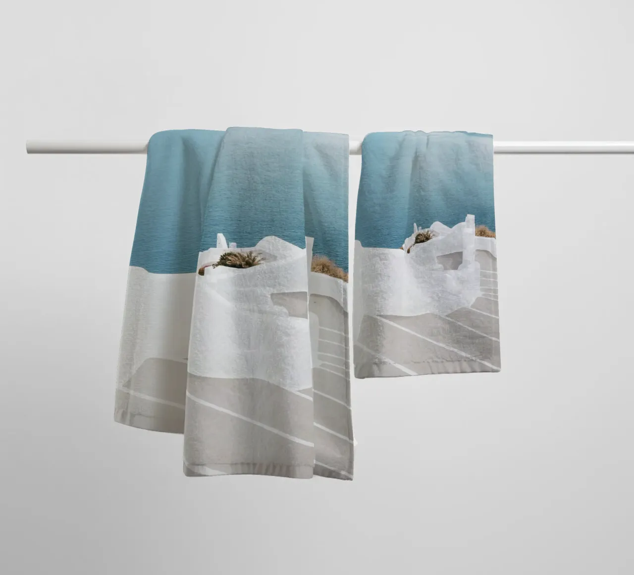 Santorini Greece, Greek Islands, Travel Print, Europe Photo towel by TheTravelClub