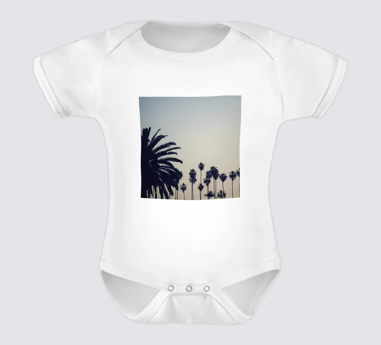 Echo Park Palms body neonato maniche corte da Catherine McDonald