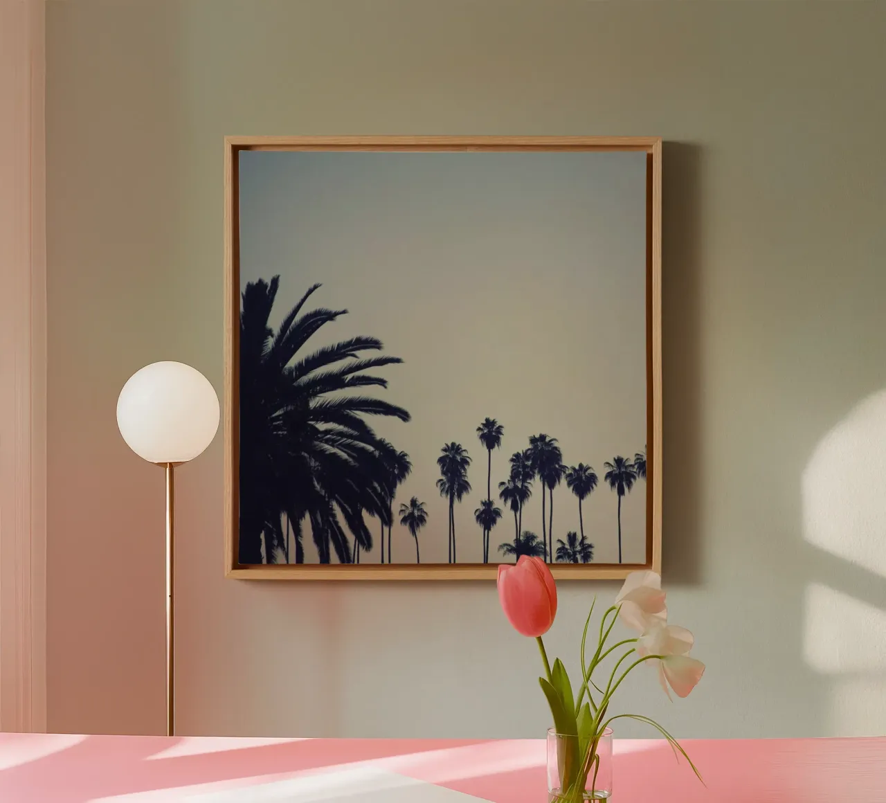 Echo Park Palms canvas by Catherine McDonald