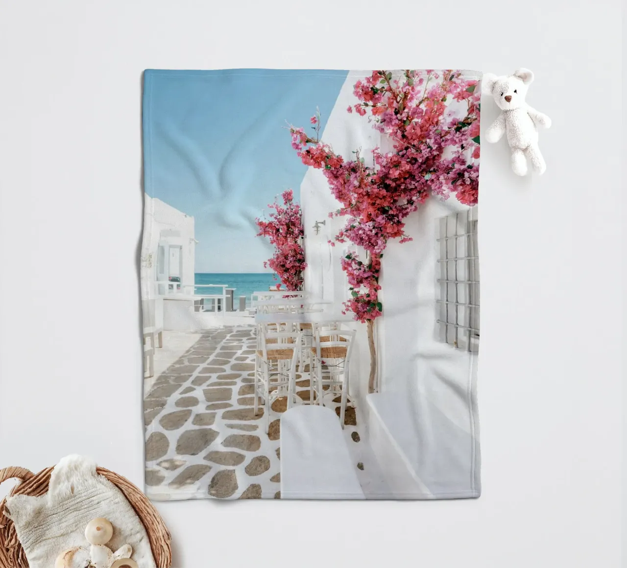 Paros Griekse Eilanden fleecedeken van TheTravelClub
