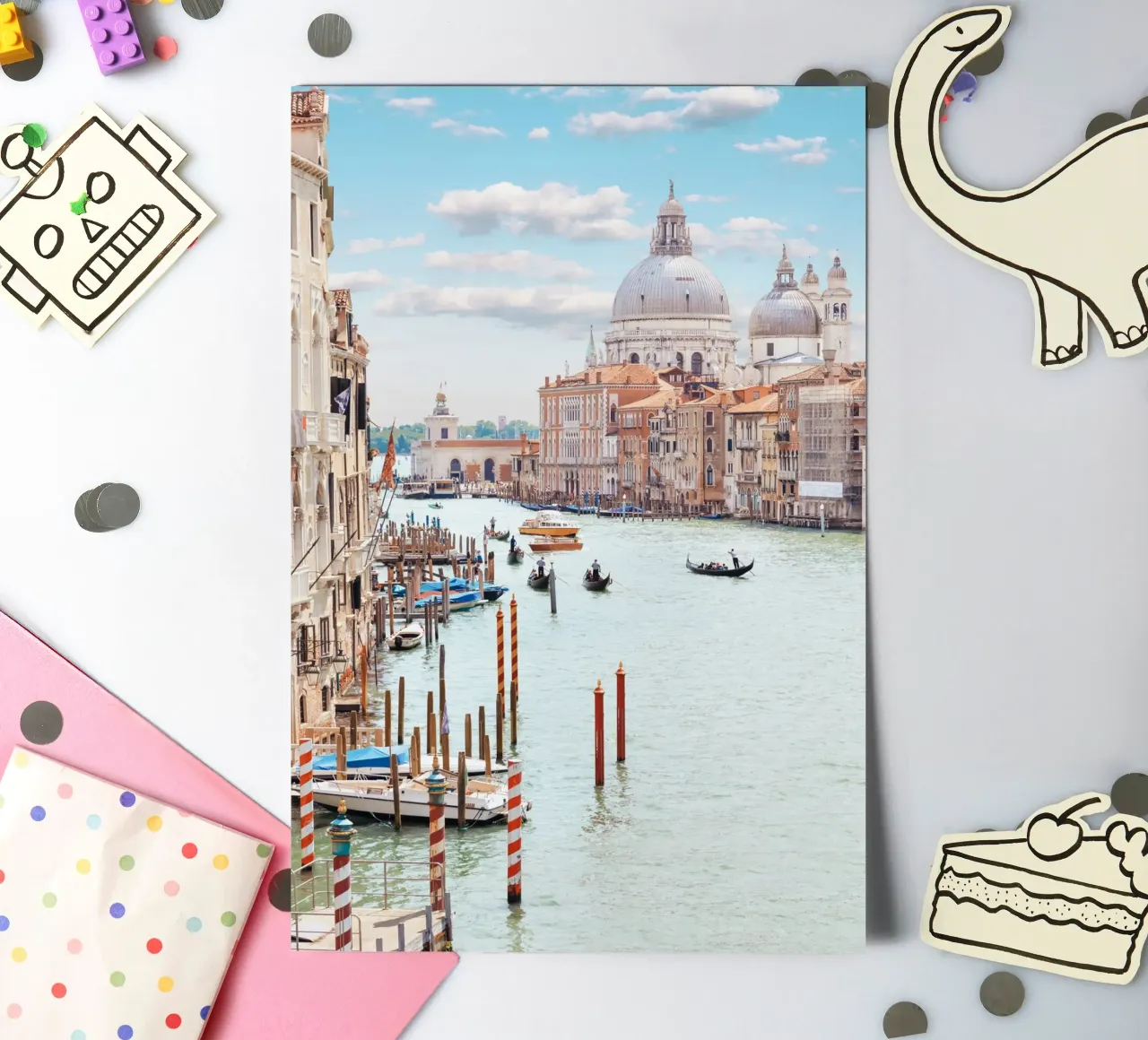 Venetië Italië afdrukken, La dolce vita, Dolce Far Niente, Reizen stickervel van TheTravelClub