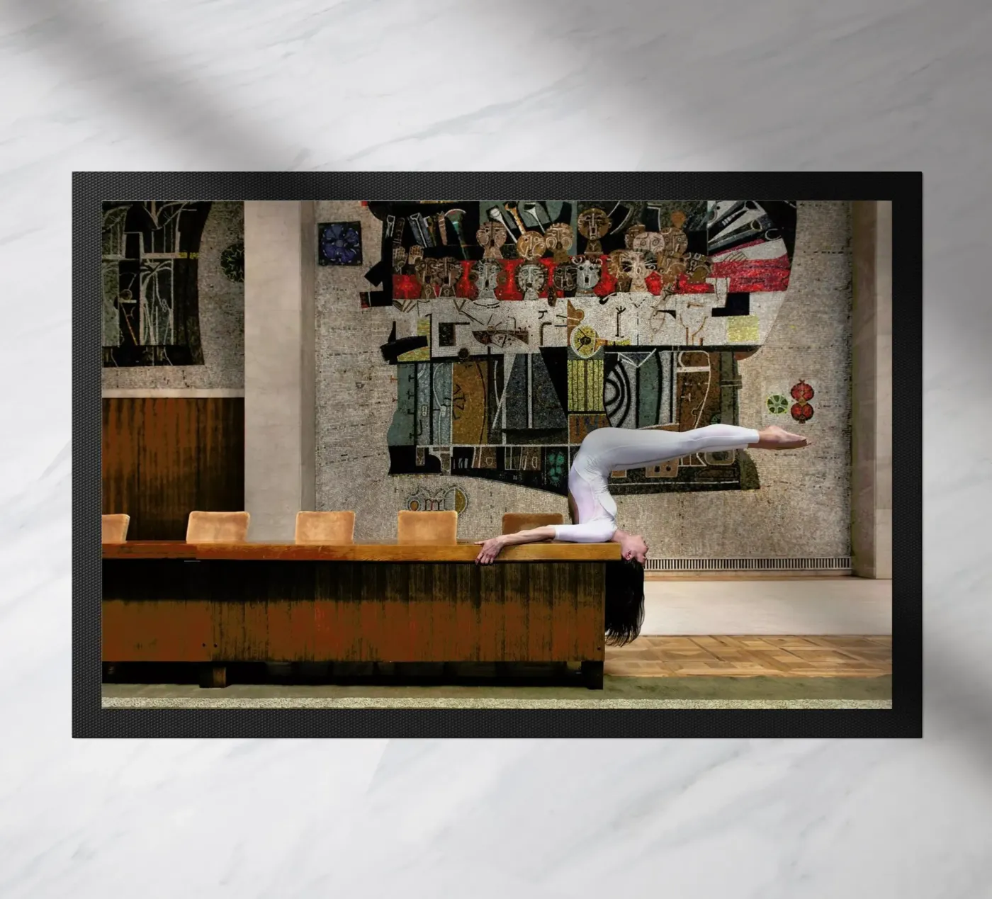 Belgrade #4 deurmat van The Urban Yoga