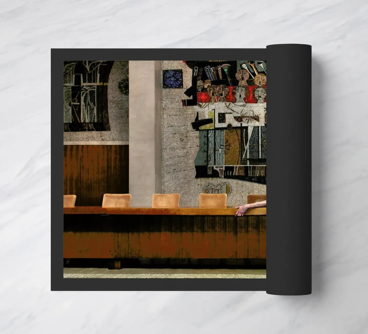 Belgrade #4 deurmat van The Urban Yoga