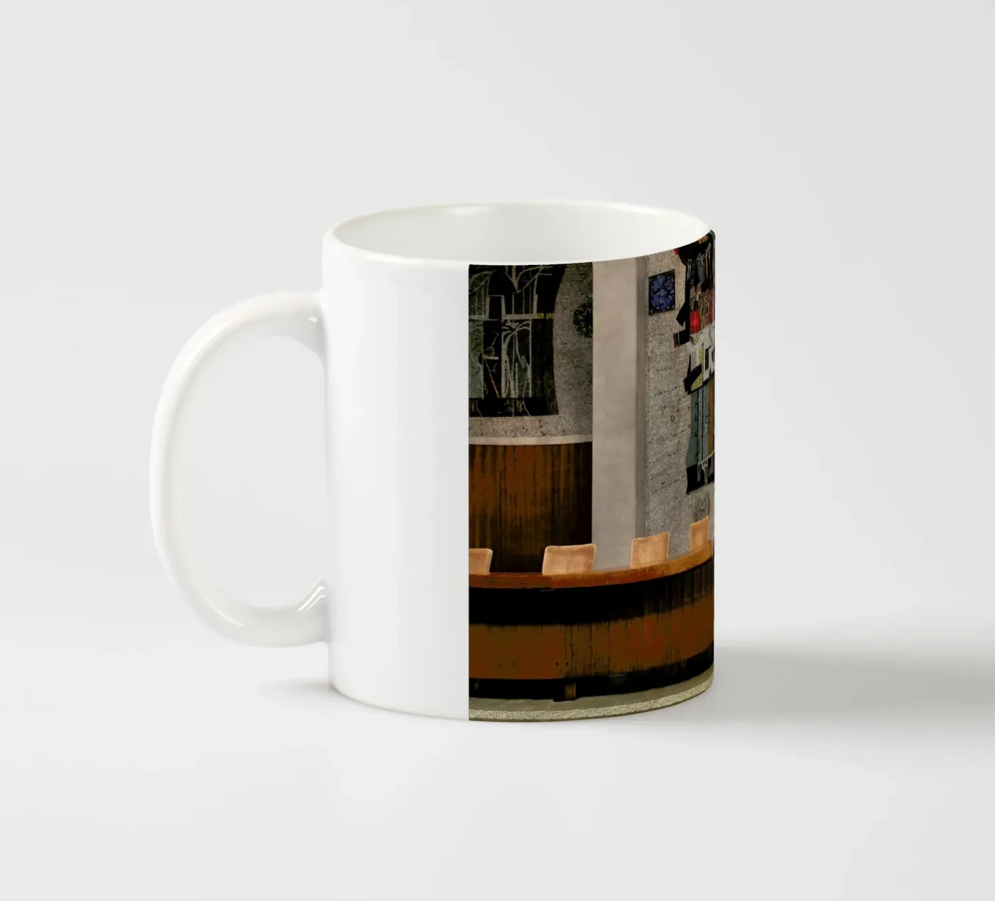 Belgrade #4 ceramic mug by The Urban Yoga