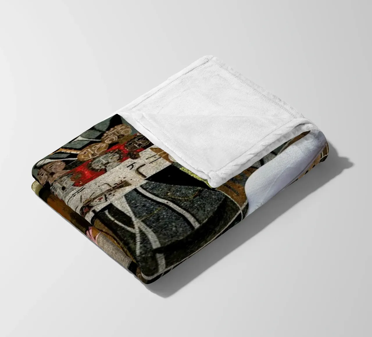 Belgrade #4 fleece blanket by The Urban Yoga