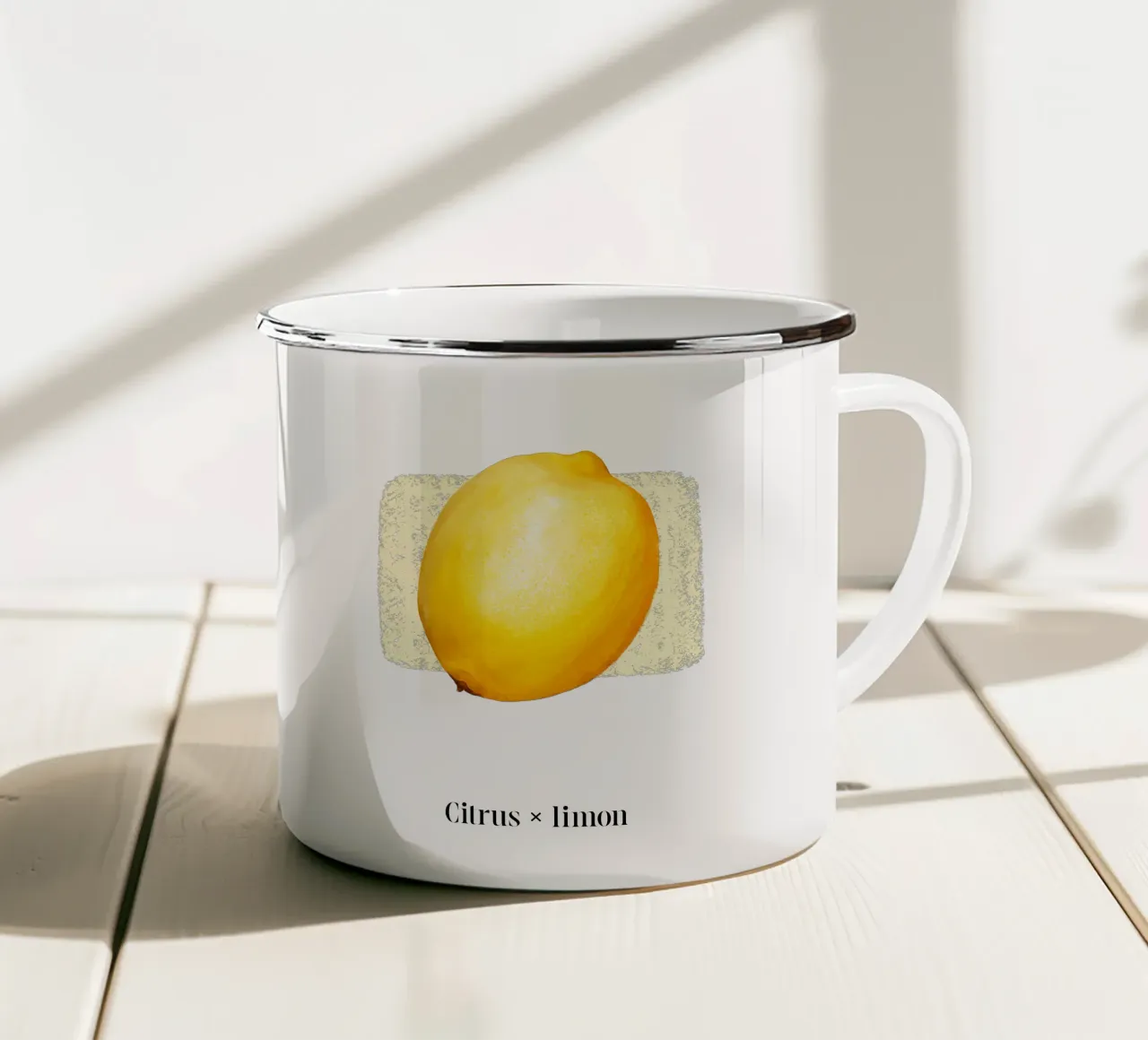 Citrus x limon № 1 emaille mok van color&shape