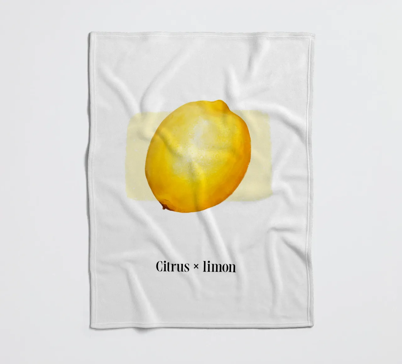 Citrus x limon № 1 coperta in pile da color&shape
