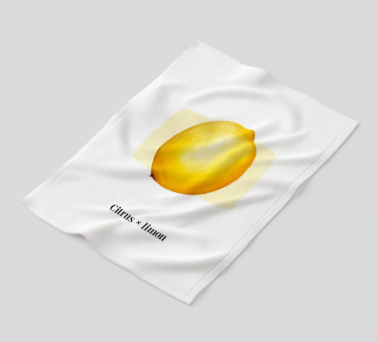 Citrus x limon № 1 coperta in pile da color&shape
