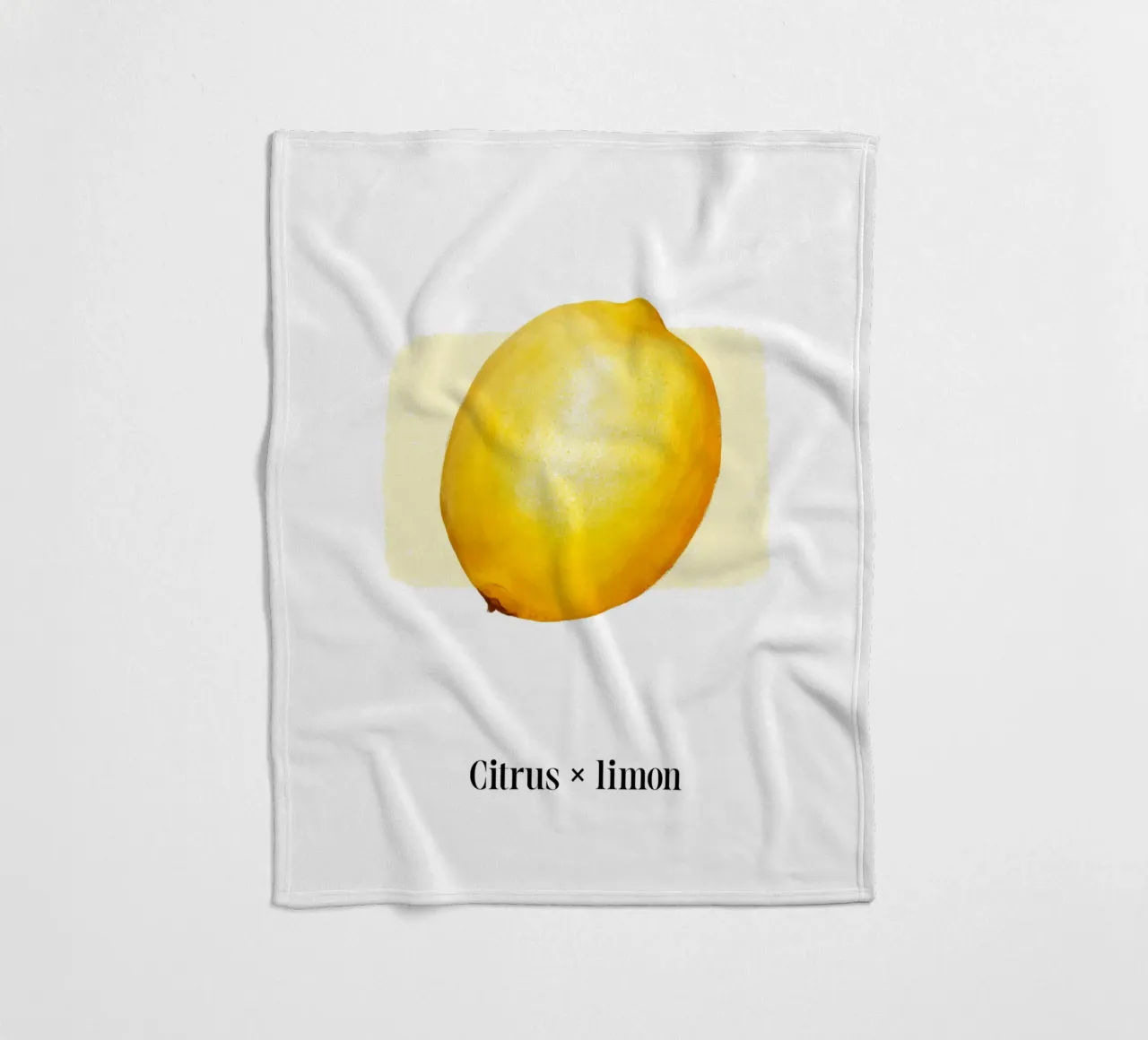 Citrus x limon № 1 coperta in pile da color&shape